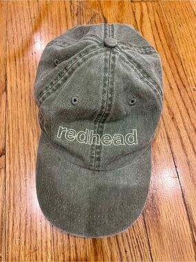 Adams Redhead Friday + Saturday Olive Green Distressed Baseball Cap Hat